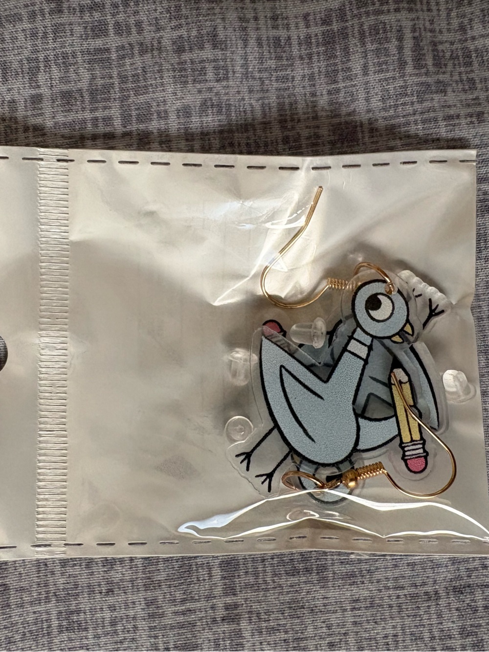 Don’t Let the Pigeon Drive the Bus Character Earrings